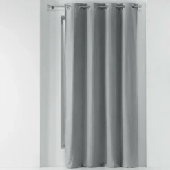RIDEAU A OEILLETS 135X240CM UNI CHINEA GRIS
