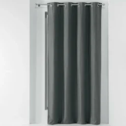 RIDEAU A OEILLETS 135X240CM UNI CHINEA ANTHRAC