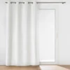 RIDEAU A OEILLETS 140X260CM VELOURS RELIEF SWING BLANC