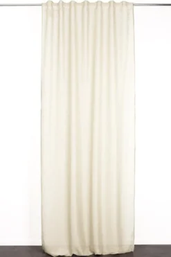 RIDEAU ARONNA ECRU 135X300CM GALON FRONCEUR PATTE CACHEE