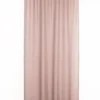 RIDEAU ARONNA ROSE 135X300CM GALON FRONCEUR PATTE CACHEE