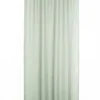 RIDEAU ARONNA VERT 135X300CM GALON FRONCEUR PATTE CACHEE