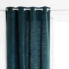 RIDEAU CHENILLE LUREX JIL BLEU 140X260CM