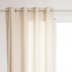 RIDEAU CHENILLE ZURI IVOIRE 140X260CM