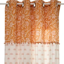 RIDEAU COTON NOMADE POMP 140X260CM