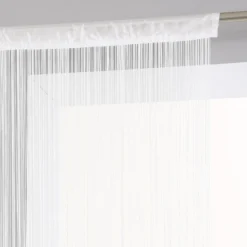 RIDEAU FIL BLANC 90X200CM