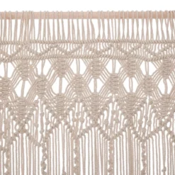 RIDEAU FIL MACRAME IVOIRE 90X200CM