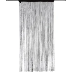 RIDEAU FIL NOIR 90X200CM