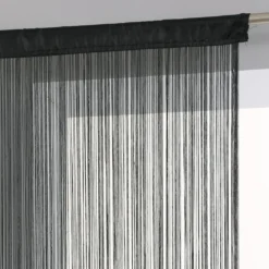 RIDEAU FIL NOIR 120X240CM