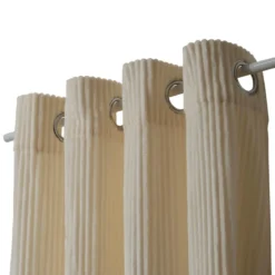 RIDEAU FLANELLE COTELE ARUM IVOIRE 140X260CM