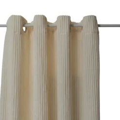 RIDEAU FLANELLE COTELE ARUM IVOIRE 140X260CM