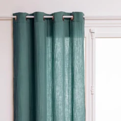 RIDEAU GAZE COTON CELADON 130X260CM