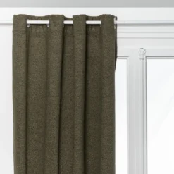 RIDEAU ISOLANT OCCULTANT SOANA KAKI 140X260CM