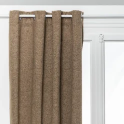 RIDEAU ISOLANT OCCULTANT SOANA TAUPE 140X260CM