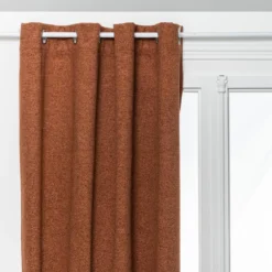RIDEAU ISOLANT OCCULTANT SOANA TERRACOTTA 140X260CM