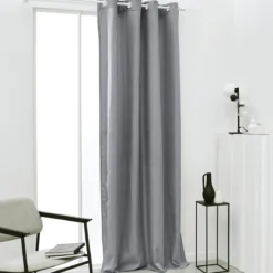 RIDEAU ISOLANT 140X240CM TODAY ESSENTIAL ACIER
