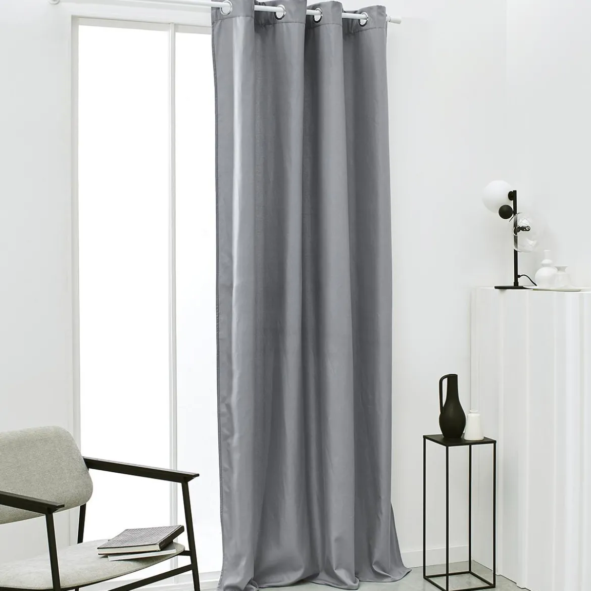 RIDEAU ISOLANT 140X240CM TODAY ESSENTIAL ACIER