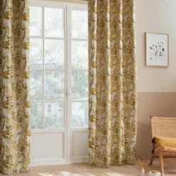 RIDEAU JACQUARD BEJUCO OCRE 140X260CM