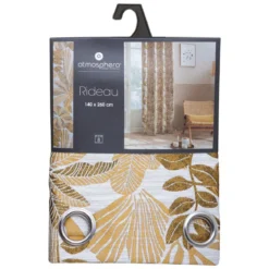 RIDEAU JACQUARD BEJUCO OCRE 140X260CM