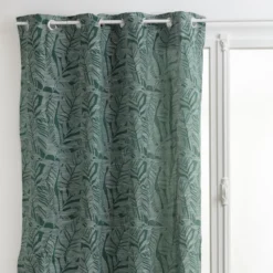 RIDEAU JACQUARD FOLHA CEDRE 140X260CM