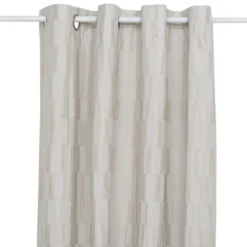 RIDEAU JACQUARD LEYNA BEIGE LIN 140X260CM