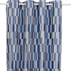 RIDEAU JACQUARD LEYNA INDIGO 140X260CM