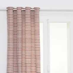 RIDEAU JACQUARD MICAH TERRACOTTA 130X260CM