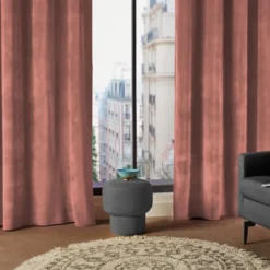 RIDEAU LILOU BLUSH 140X260CM