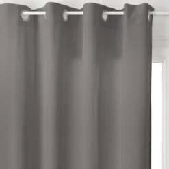 RIDEAU LILOU GRIS FONCE 140X260CM