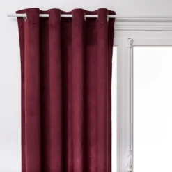 RIDEAU LILOU ROUGE GRENAT 140X260CM