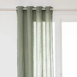 RIDEAU LIN LINAH CELADON 130X260CM