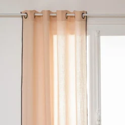 RIDEAU LIN LINAH ROSE 130X260CM