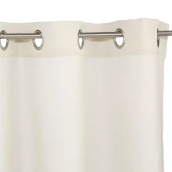RIDEAU MEMO A OEILLETS IVOIRE 140X260CM