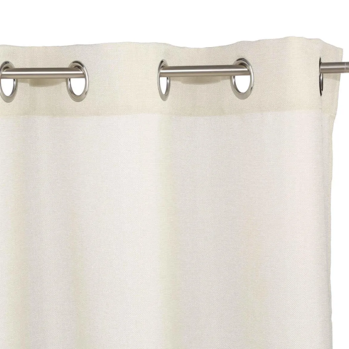 RIDEAU MEMO A OEILLETS IVOIRE 140X260CM