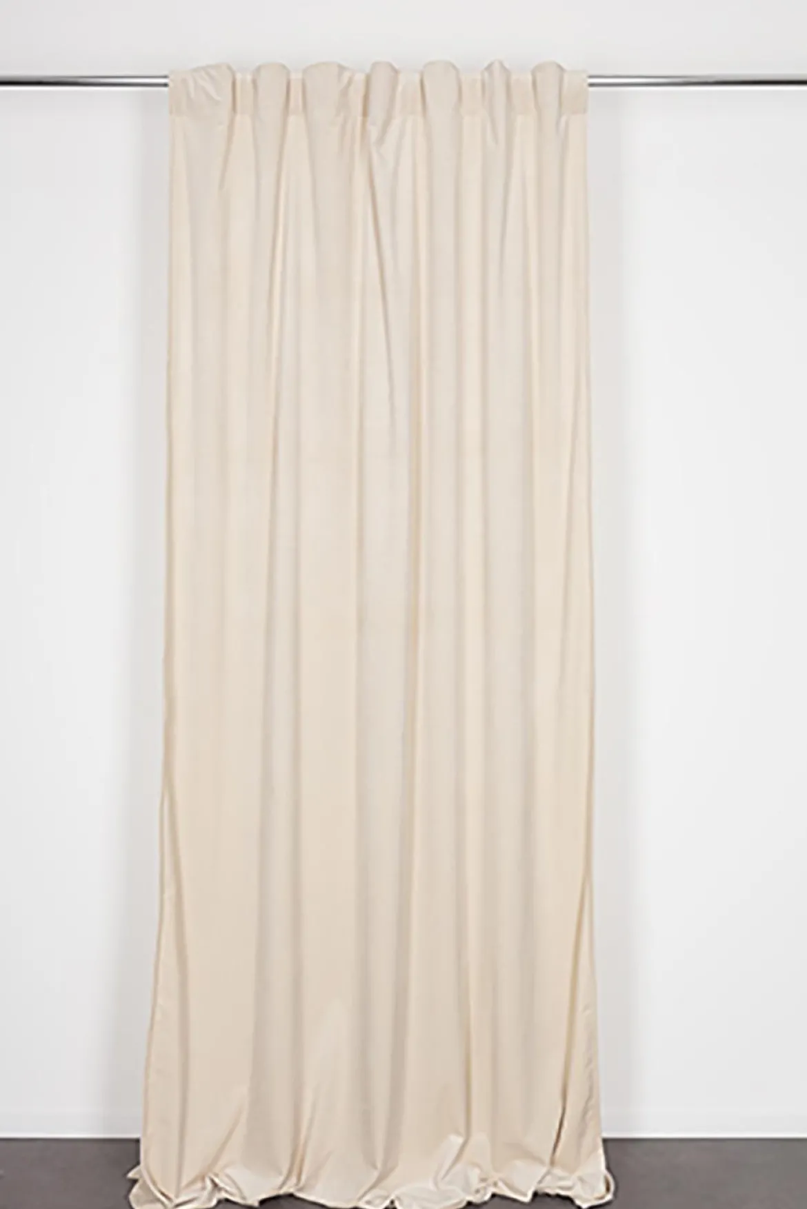 RIDEAU MISTY ECRU 135X280CM GALON FRONCEUR