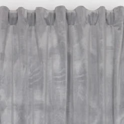 RIDEAU MISTY GRIS 135X280CM GALON FRONCEUR
