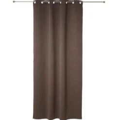 RIDEAU OCCULTANT TAUPE 135X240CM X2 PIECES