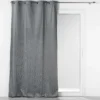 RIDEAU OCCULTANT 135X240CM VELOURS AQUARELLE ANTHRACITE