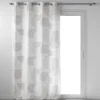 RIDEAU OEILLETS 140X260CM ESQUISSE BLANC