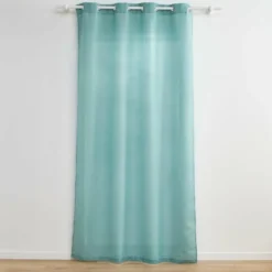 RIDEAU OEILLETS 140X260CM FILS METALLISES ZELINE SAUGE