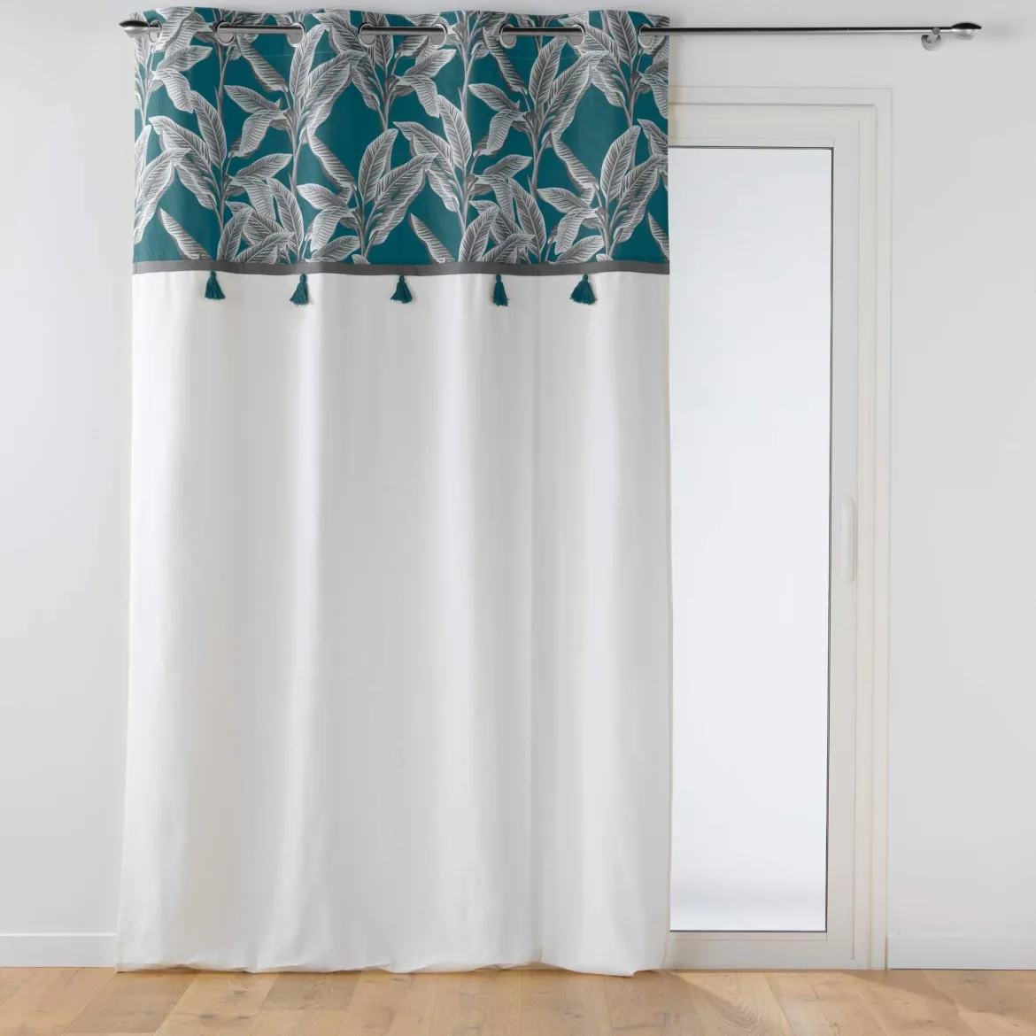 RIDEAU OEILLETS 140X240CM ISIBELLE BLEU
