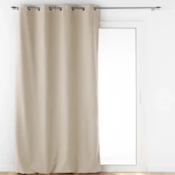 RIDEAU OEILLETS 140X260CM ISOLANT UNI JUPITER LIN