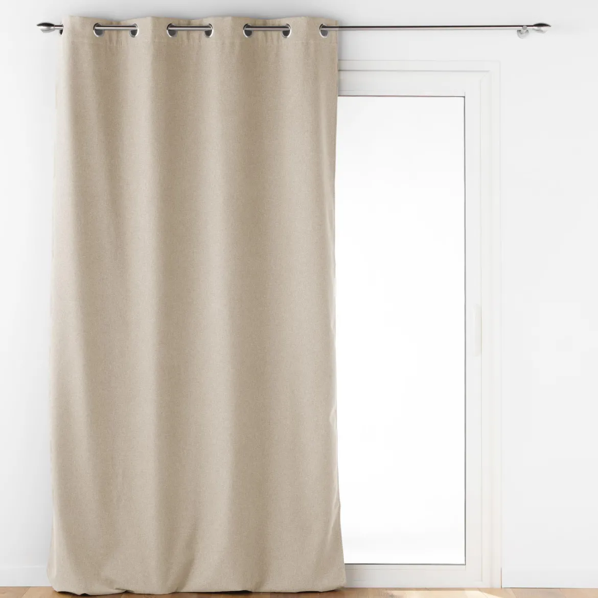 RIDEAU OEILLETS 140X260CM ISOLANT UNI JUPITER LIN