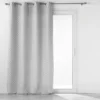 RIDEAU OEILLETS 140X260CM JACQUARD MARIELLA GRIS