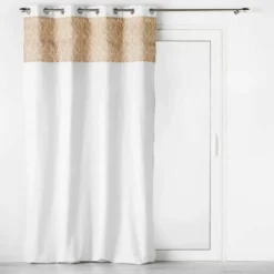 RIDEAU OEILLETS 140X240CM KALINDA BLANC