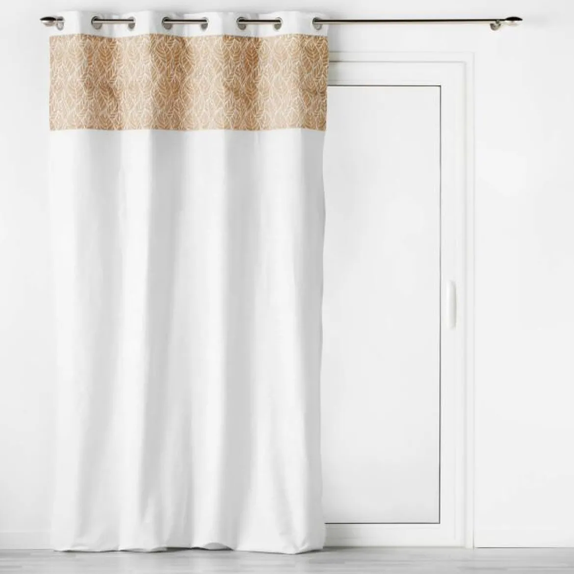 RIDEAU OEILLETS 140X240CM KALINDA BLANC