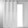 RIDEAU OEILLETS 135X240CM OCCULTANT VELOURS ANTHEA BLANC