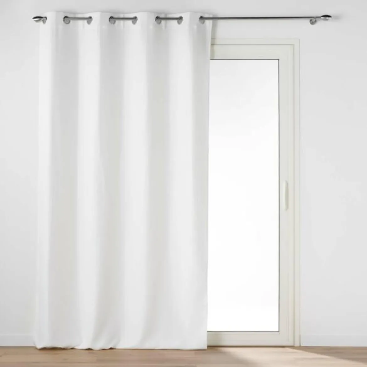 RIDEAU OEILLETS 135X240CM OCCULTANT CHINEA BLANC