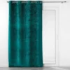 RIDEAU OEILLETS 140X240CM OCCULTANT RELIEF ANALIA PETROLE
