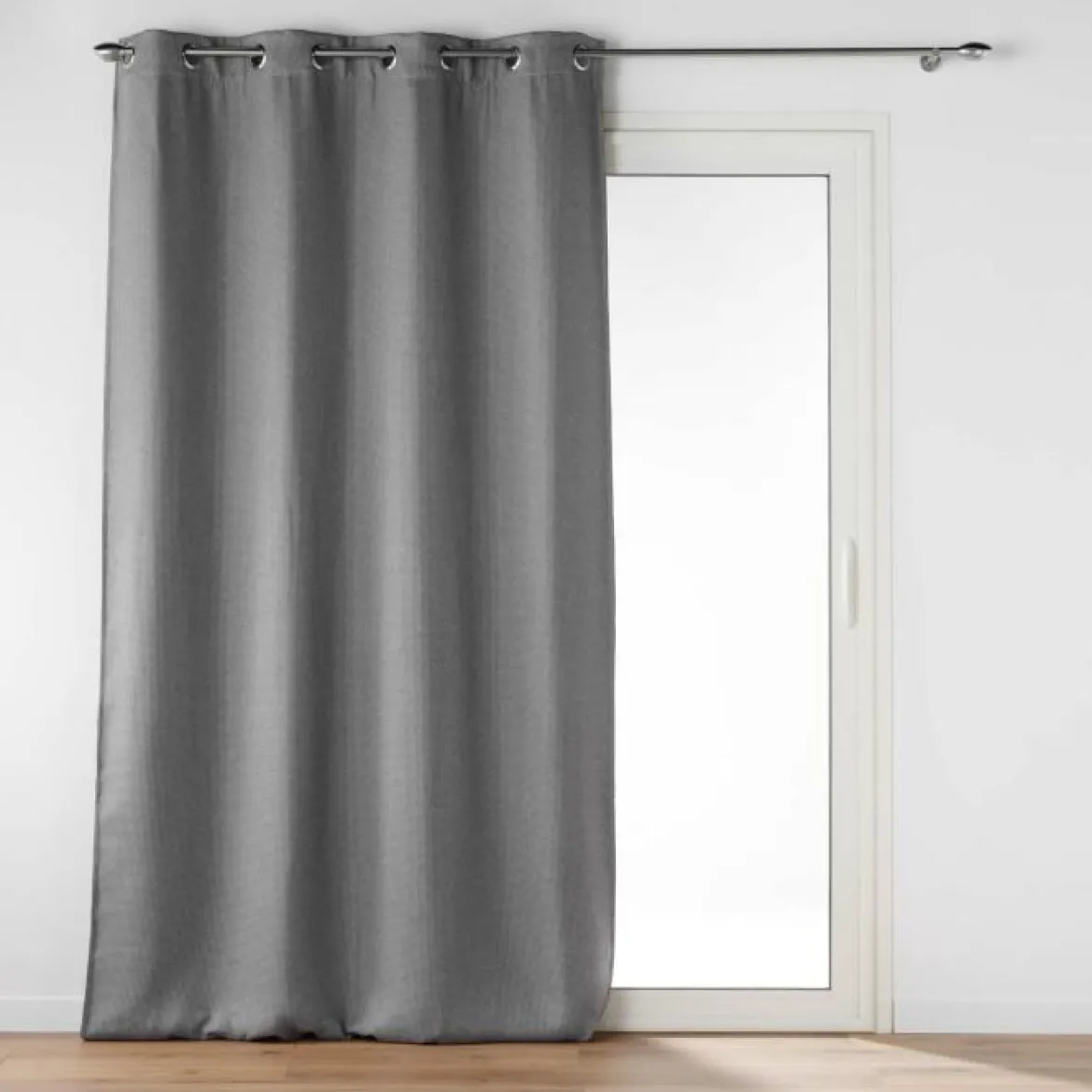 RIDEAU OEILLETS 135X240CM OCCULTANT BLAKE ANTHRACITE
